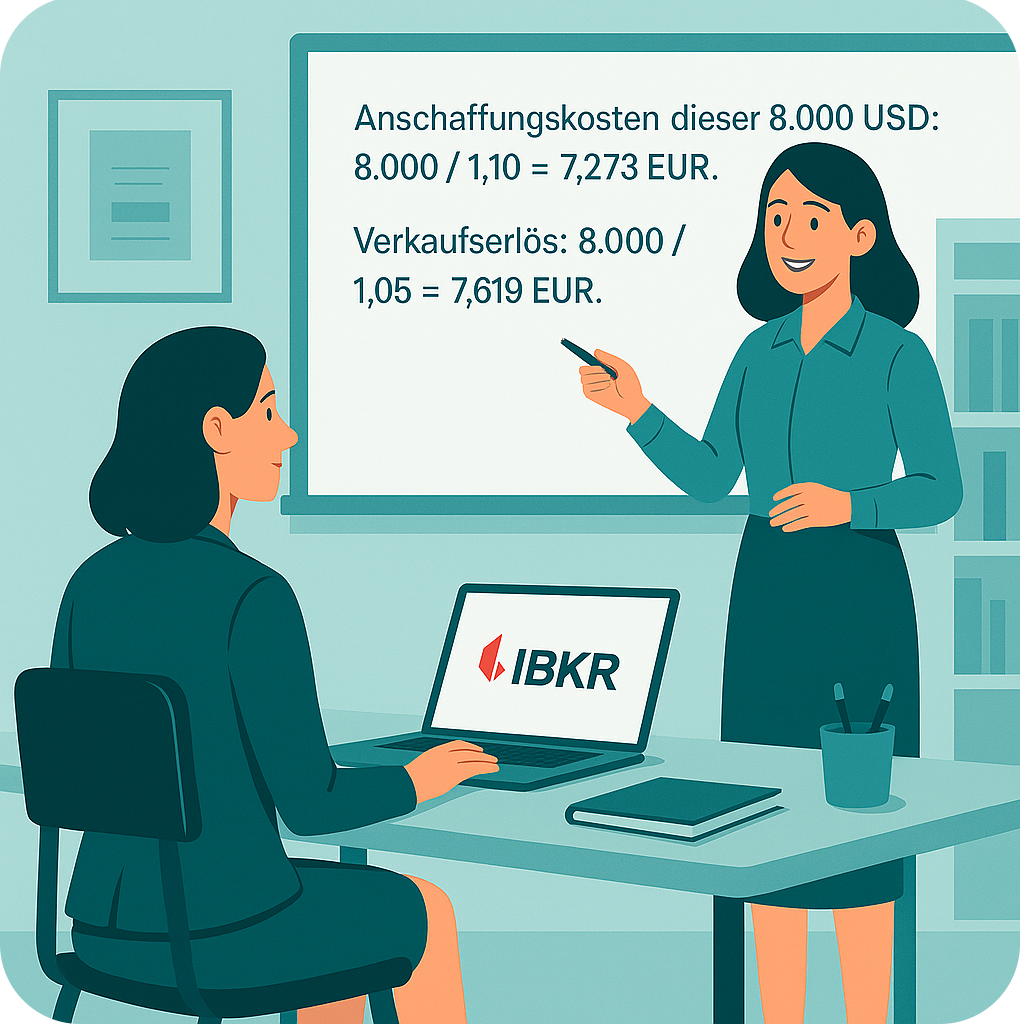 Die Steuern auf Währungsgewinne richtig berechnen.