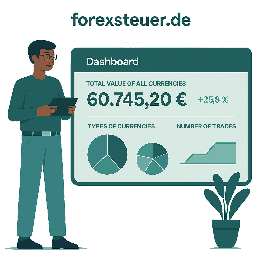 Forex Tax Calculation Dashboard image